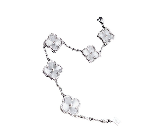 [MonoGleam]Silver Clover Bracelets