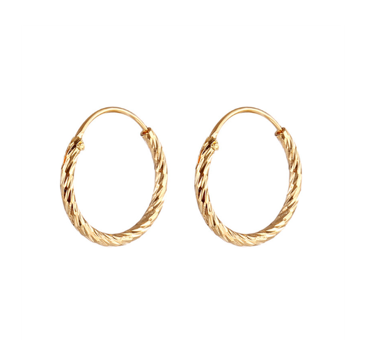 [MonoGleam]Gold Spiral Earrings