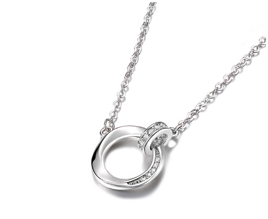 [MonoGleam]Eternal Möbius Sterling Silver Necklaces 99.9% Pure Infinity Pendant -  BestSeller Edition