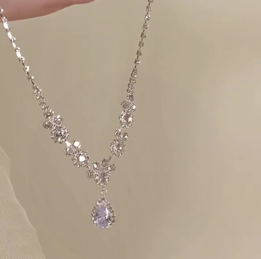 [MonoGleam]Elegant Zircon Waterdrop Necklaces