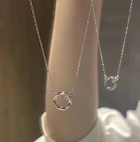 [MonoGleam]Eternal Möbius Sterling Silver Necklaces 99.9% Pure Infinity Pendant -  BestSeller Edition