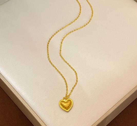 [MonoGleam]Gold Heart Necklaces