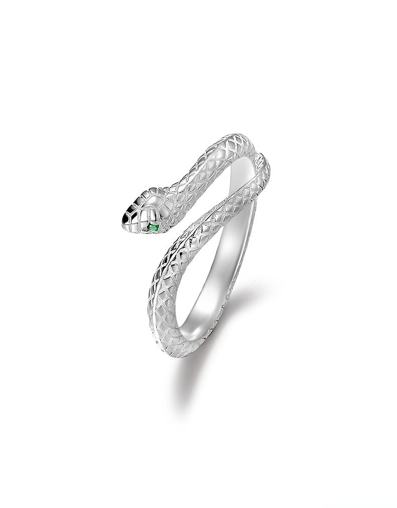 [MonoGleam]S925 Silver Snake Rings – Bold Elegance with a Unique Twist